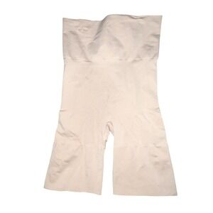 NWT MeMoi SlimMe Women's Large High Waisted Thigh Shaper Nude MSM-108 $28